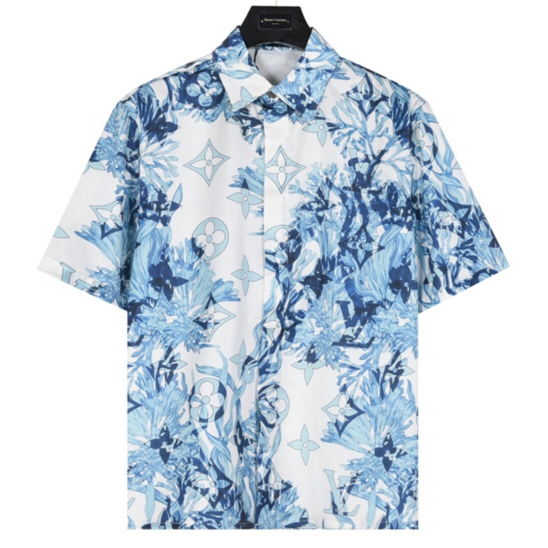 Camisa Louis Vuitton de Manga Curta – Estampa Floral Botânica