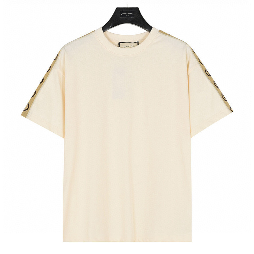 T-shirt Gucci com Fita Web e Monograma GG