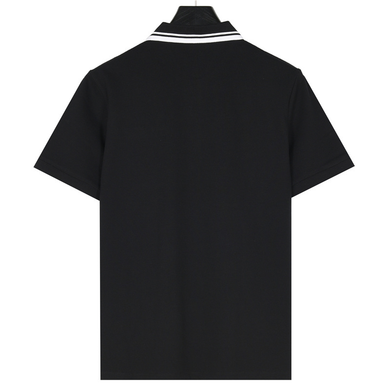 Polo Gucci em Piqué com Gola Listrada